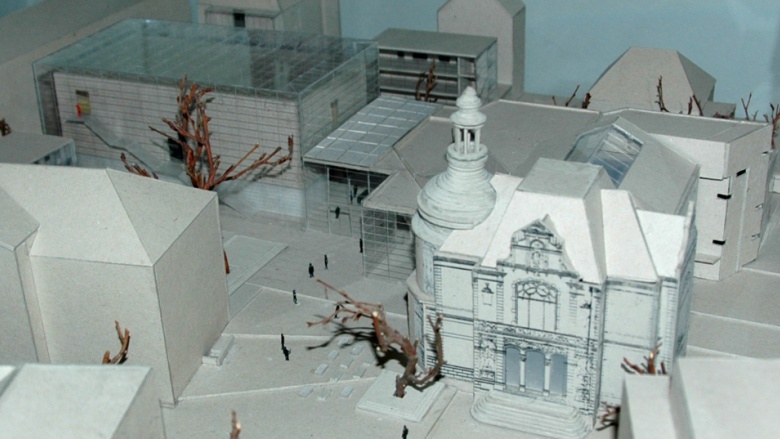 Eine Lösung zeichnet sich ab. Das Bild zeigt ein Modell des künftigen Museumskomplexes aus ESM & KEOM.