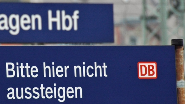 Das Bild zeigt die Beschilderung am Hagener Hauptbahnhof.