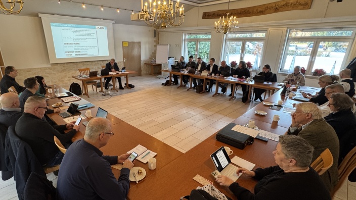 Das Bild zeigt die Fraktion im Rahmen der Klausurtagung.