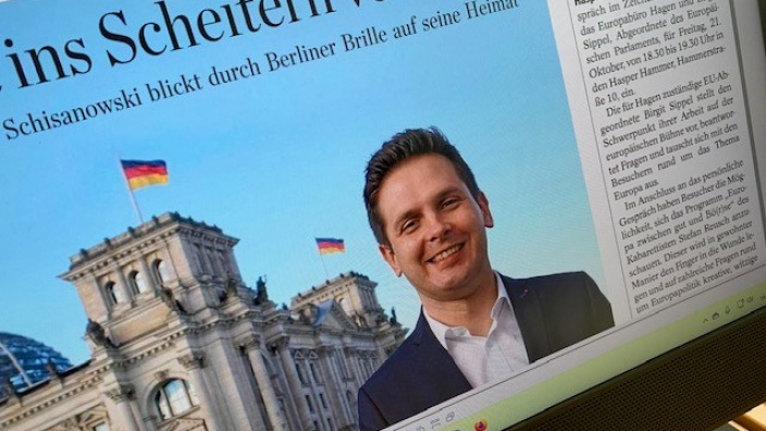 Das Bild zeigt einen Bildauschnitt der Westfalenpost-Ausgabe vom 18.10.2022.